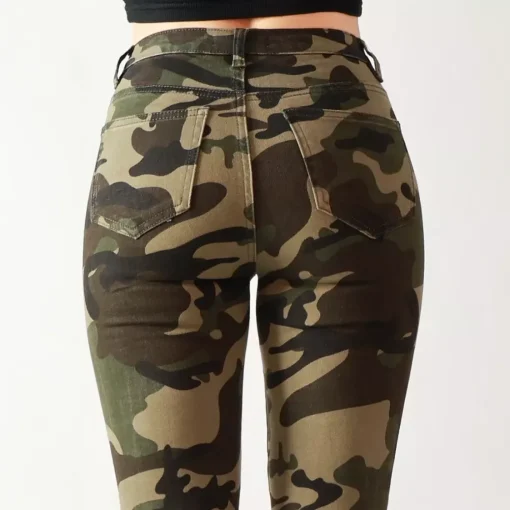 JEANS Farkut>Foly Rose Skinny stretchfarkut maastokuvio