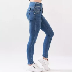 JEANS Farkut></noscript>Foly Rose stretchfarkut sininen