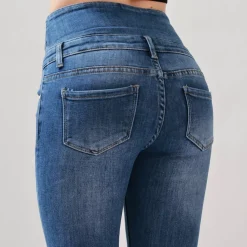 JEANS Farkut></noscript>Foly Rose stretchfarkut sininen