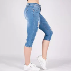 JEANS Shortsit Ja Caprit | Farkut></noscript>Girl Vivi Ripped farkkucaprit v.sininen