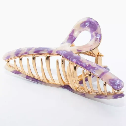 JEANS Hiustarvikkeet>Helmiäishohtoinen hiusklipsi 11.5 cm violetti