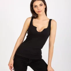 JEANS Lyhythihaiset Paidat Ja Topit>JL Francoise Bew toppi musta