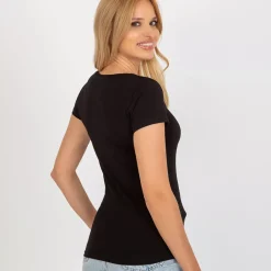 JEANS Lyhythihaiset Paidat Ja Topit>JL Francoise Maddy t-paita musta