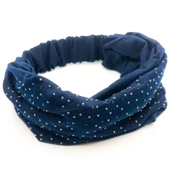 JEANS Hiustarvikkeet>Kangaspanta strasseilla tummansininen