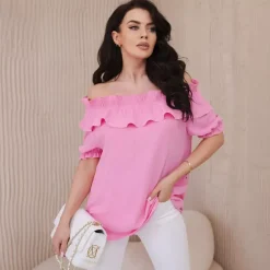 JEANS Lyhythihaiset Paidat Ja Topit>Kesi Amelia Spanish paita baby pink