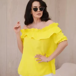 JEANS Lyhythihaiset Paidat Ja Topit>Kesi Amelia Spanish paita keltainen