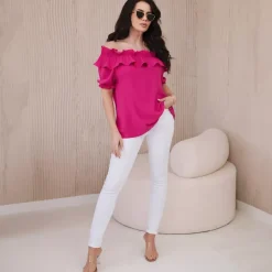 JEANS Lyhythihaiset Paidat Ja Topit>Kesi Amelia Spanish paita fuksia
