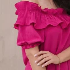JEANS Lyhythihaiset Paidat Ja Topit></noscript>Kesi Amelia Spanish paita fuksia
