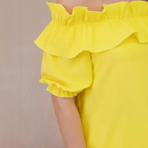 JEANS Lyhythihaiset Paidat Ja Topit>Kesi Amelia Spanish paita keltainen