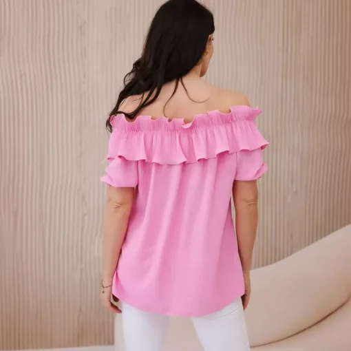 JEANS Lyhythihaiset Paidat Ja Topit>Kesi Amelia Spanish paita baby pink