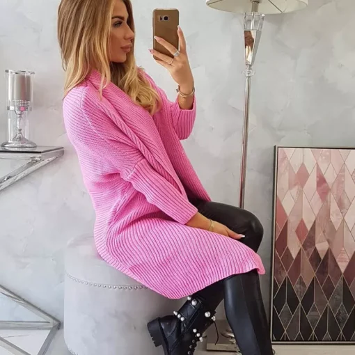 JEANS Neuleet>Kesi Anu neuletakki pinkki