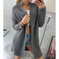 JEANS Neuleet>Kesi Anu neuletakki tummanharmaa