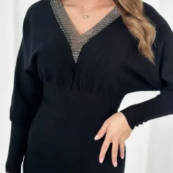 JEANS Minimekot></noscript>Kesi Ashberg neulosmekko musta