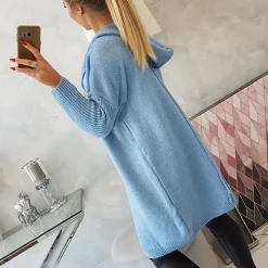 JEANS Neuleet></noscript>Kesi Basic neuletakki hupulla sky blue