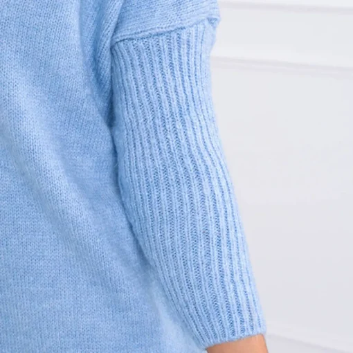 JEANS Neuleet>Kesi Basic neuletakki hupulla sky blue