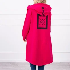 JEANS Takit | Plus!>Kesi Believe trikootakki hupulla fuksia