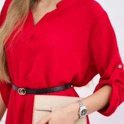 JEANS Tunikat | Minimekot></noscript>Kesi Debby tunika vyöllä punainen