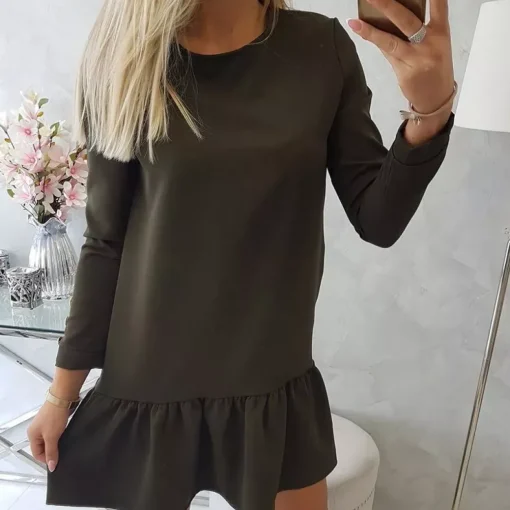 JEANS Minimekot>Kesi Flounce minimekko khaki