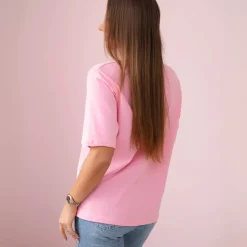 JEANS Lyhythihaiset Paidat Ja Topit></noscript>Kesi Heart t-paita baby pink