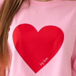 JEANS Lyhythihaiset Paidat Ja Topit></noscript>Kesi Heart t-paita baby pink