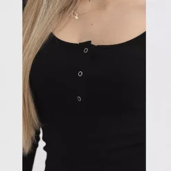 JEANS Minimekot></noscript>Kesi Helen ribbimekko musta