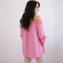 JEANS Lyhythihaiset Paidat Ja Topit></noscript>Kesi Lylah Spanish toppi baby pink