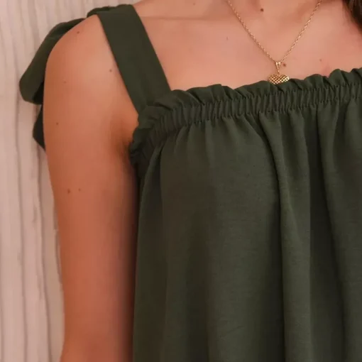JEANS Lyhythihaiset Paidat Ja Topit>Kesi Madison toppi khaki