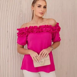 JEANS Lyhythihaiset Paidat Ja Topit>Kesi Nicole Spanish paita fuksia