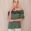 JEANS Lyhythihaiset Paidat Ja Topit>Kesi Nicole Spanish paita khaki