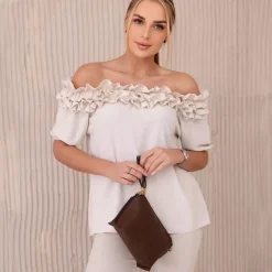 JEANS Lyhythihaiset Paidat Ja Topit>Kesi Nicole Spanish paita beige light