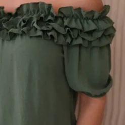 JEANS Lyhythihaiset Paidat Ja Topit></noscript>Kesi Nicole Spanish paita khaki