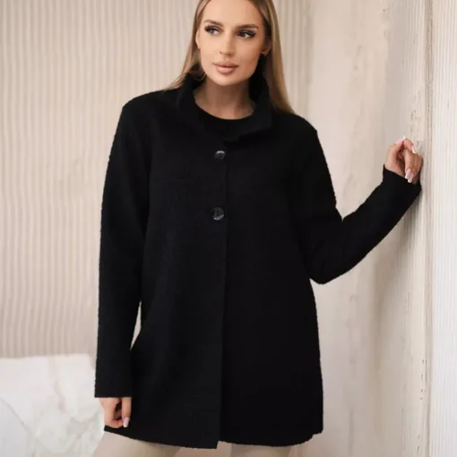 JEANS Takit>Kesi Patton vuoreton teddytakki musta
