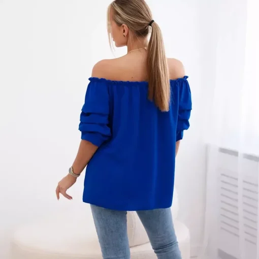 JEANS Lyhythihaiset Paidat Ja Topit>Kesi Raquell paita korulla sininen