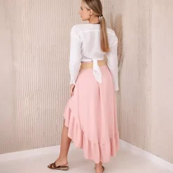 JEANS Hameet></noscript>Kesi Rianna hame vyöllä roosa