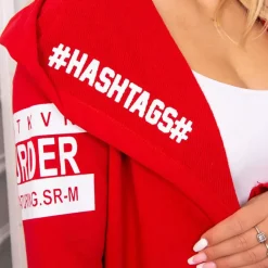 JEANS Takit></noscript>Kesi Sixth trikootakki hupulla punainen