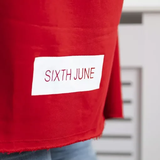 JEANS Takit>Kesi Sixth trikootakki hupulla punainen
