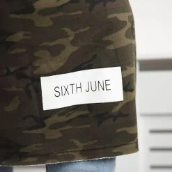 JEANS Takit></noscript>Kesi Sixth trikootakki hupulla maastokuvio khaki