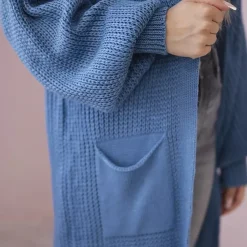 JEANS Neuleet></noscript>Kesi Xena neuletakki taskuilla denim