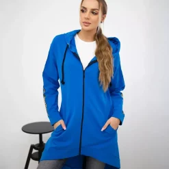 JEANS Takit>Kesi Zip Back hupparitakki sininen