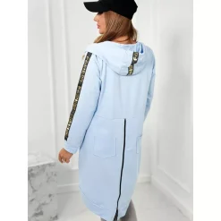 JEANS Takit>Kesi Zip Back hupparitakki baby blue