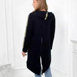 JEANS Takit></noscript>Kesi Zip Back hupparitakki musta