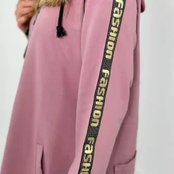 JEANS Takit></noscript>Kesi Zip Back hupparitakki vanha roosa