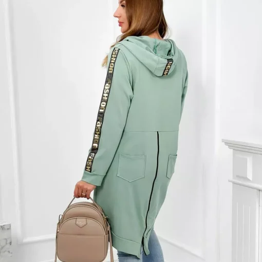 JEANS Takit>Kesi Zip Back hupparitakki minttu