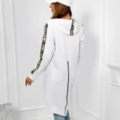 JEANS Takit></noscript>Kesi Zip Back hupparitakki valkoinen