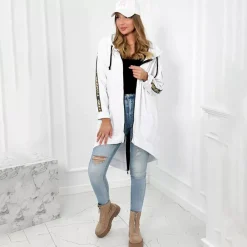 JEANS Takit></noscript>Kesi Zip Back hupparitakki valkoinen