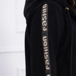 JEANS Takit></noscript>Kesi Zip Back hupparitakki musta