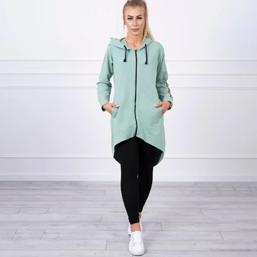 JEANS Takit>Kesi Zip Back hupparitakki minttu