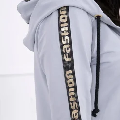 JEANS Takit></noscript>Kesi Zip Back hupparitakki vaaleanharmaa