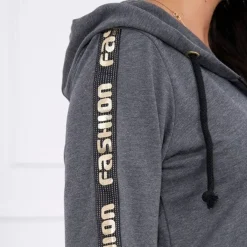 JEANS Takit></noscript>Kesi Zip Back hupparitakki tummanharmaa