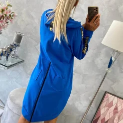 JEANS Takit></noscript>Kesi Zip Back hupparitakki sininen